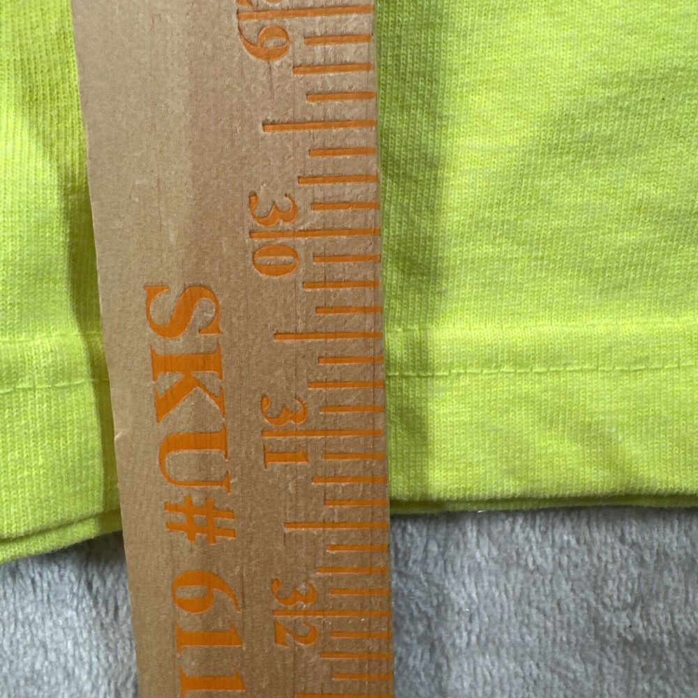 Carhartt T Shirt‎ Men Extra Large Loose Fit Pocket Neon Yellow Work Wear Durable - Picture 12 of 12